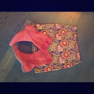 $110.  EUC.  Fluevog suede boots (fits size 8)